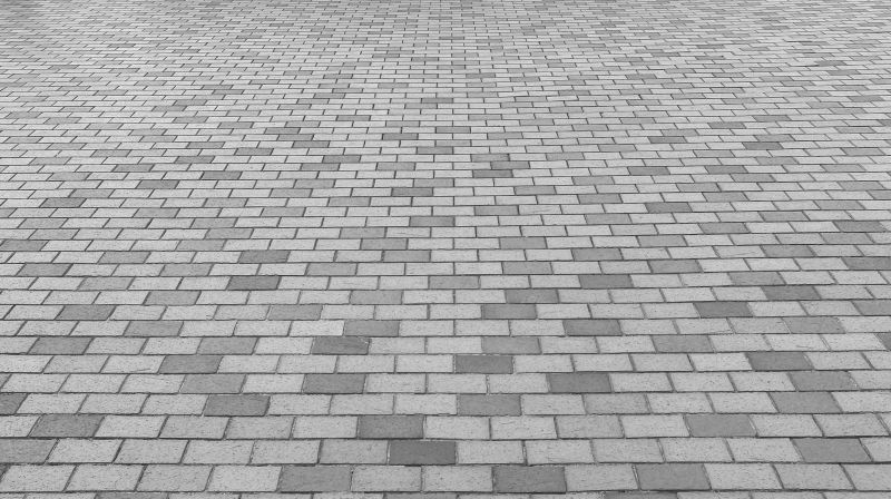 Paver Driveway with Pattern